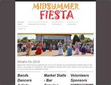 Tablet Screenshot of midsummerfiesta.com